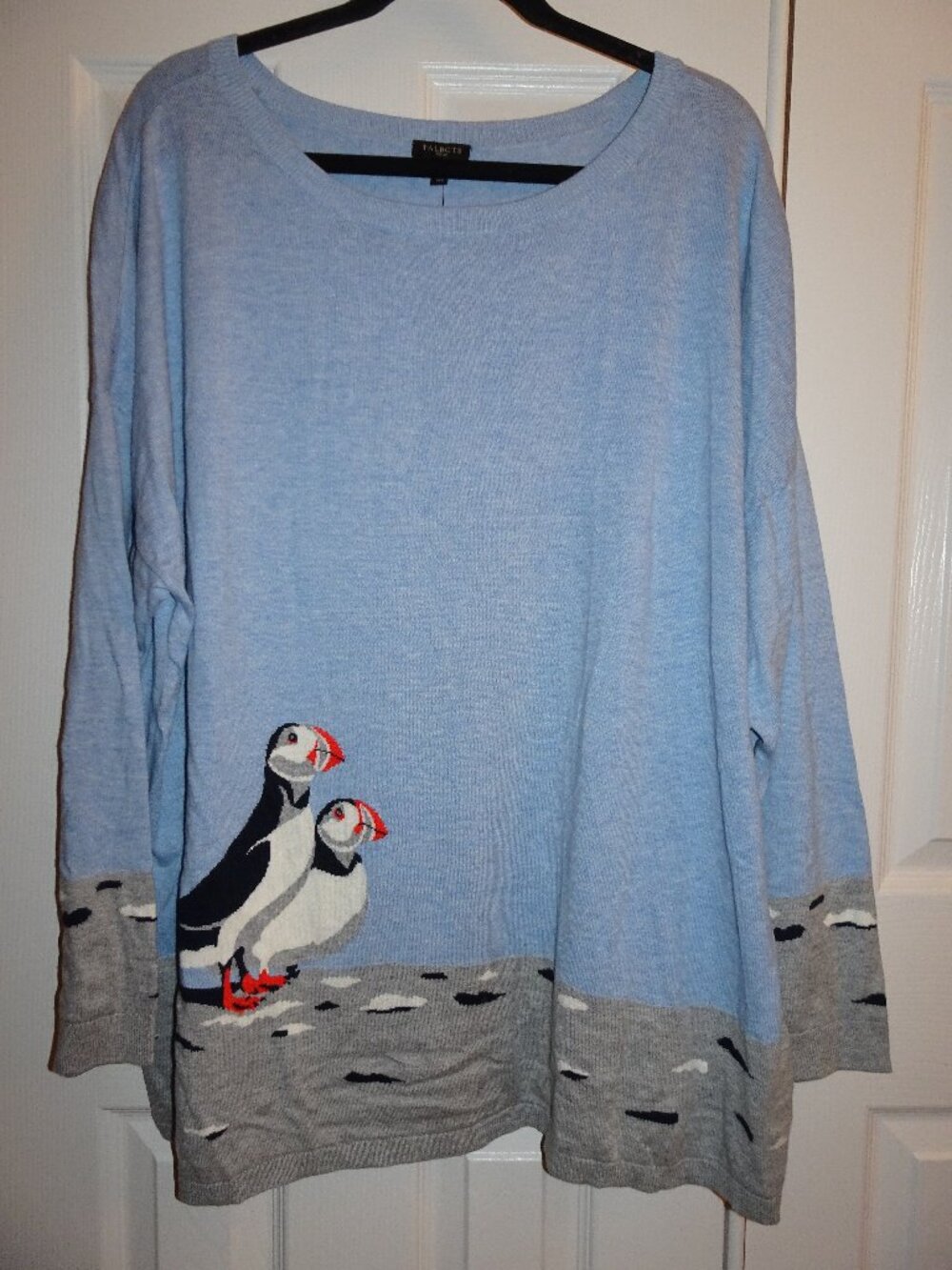 New Talbots Plus Size Penguin Sweater